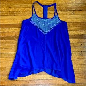 Studio Y royal blue tank blouse